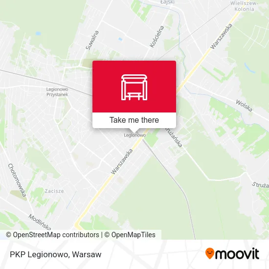 Карта PKP Legionowo