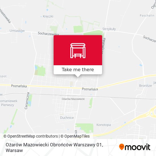 Ożarów Mazowiecki Obrońców Warszawy 01 map