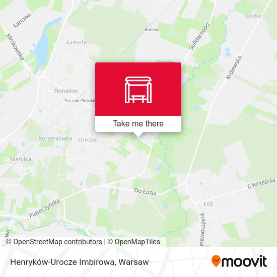 Карта Henryków-Urocze Imbirowa