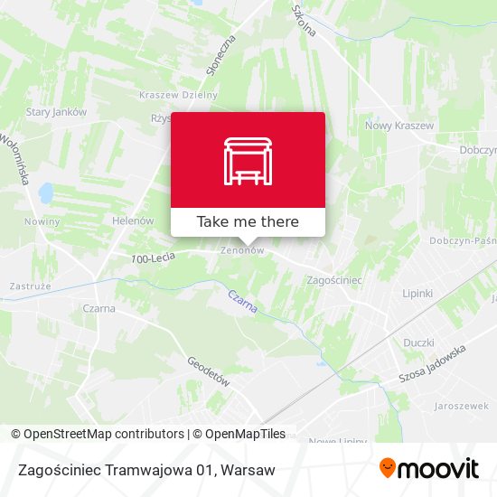 Карта Zagościniec Tramwajowa 01