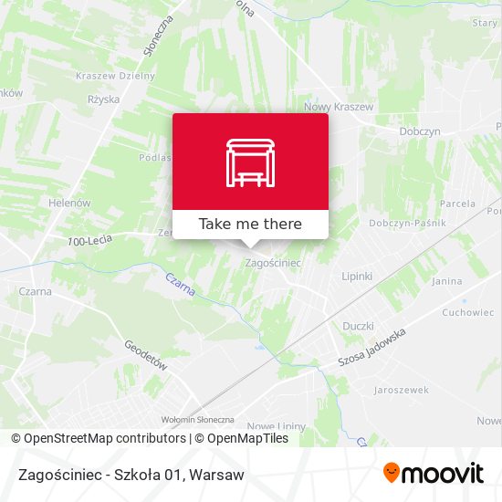 Zagościniec - Szkoła 01 map