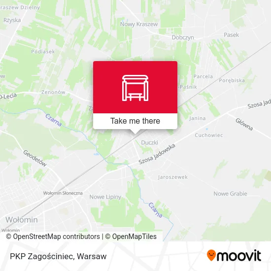 Карта PKP Zagościniec