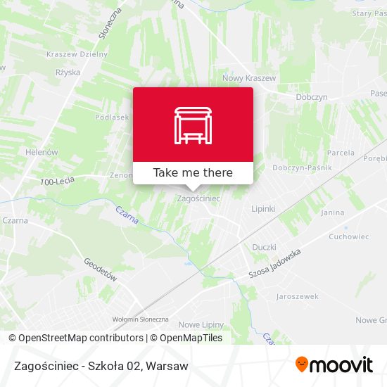 Zagościniec-Szkoła map