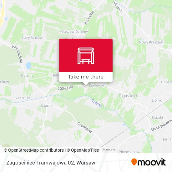 Карта Zagościniec Tramwajowa