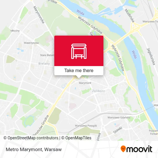 Карта Metro Marymont