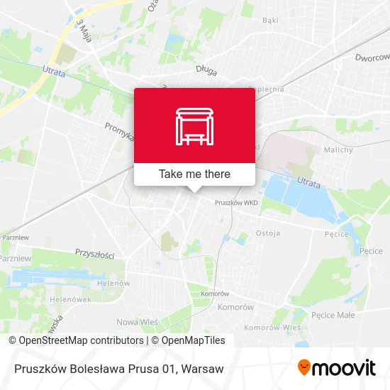 Карта Pruszków Bolesława Prusa 01