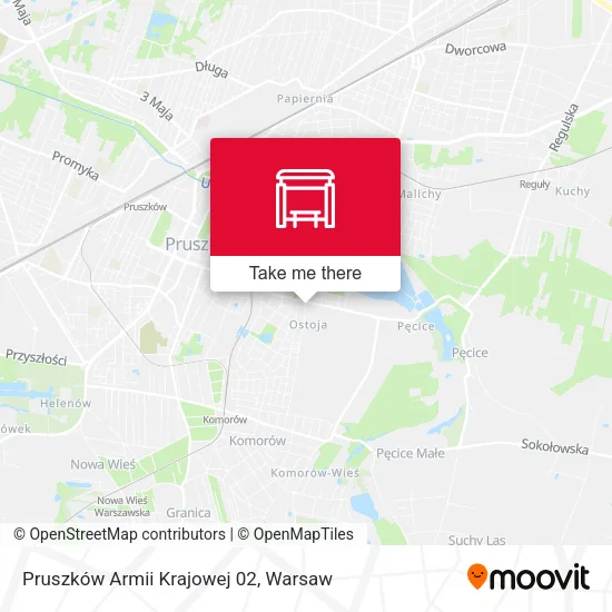 Карта Pruszków Armii Krajowej 02