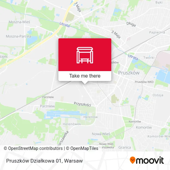 Карта Pruszków Działkowa 01