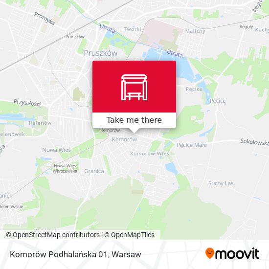 Komorów Podhalańska 01 map