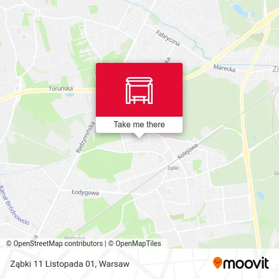 Карта Ząbki 11 Listopada 01