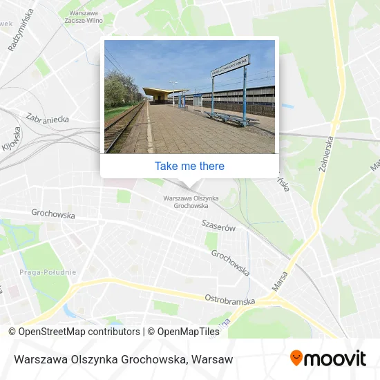 Карта Warszawa Olszynka Grochowska