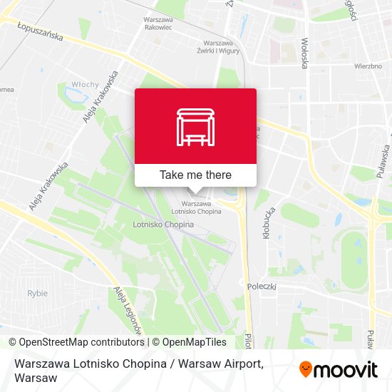 Warszawa Lotnisko Chopina / Warsaw Airport map