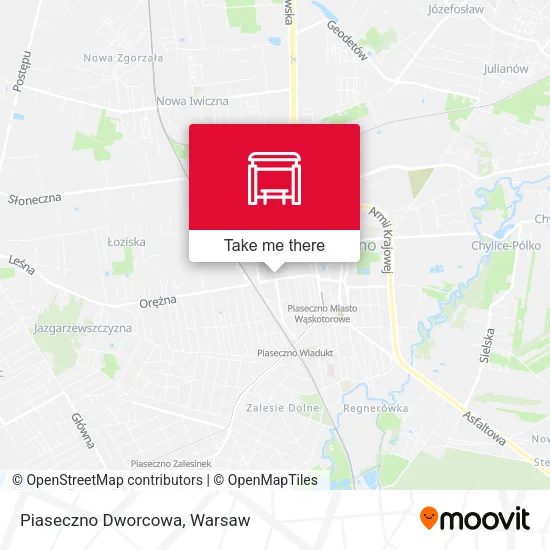 Карта Piaseczno Dworcowa
