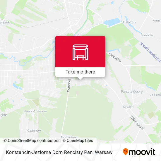 Карта Konstancin-Jeziorna Dom Rencisty Pan