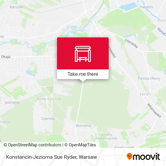 Konstancin-Jeziorna Sue Ryder map