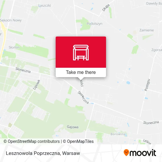 Lesznowola Poprzeczna map