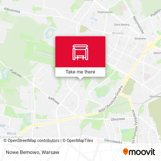 Карта Nowe Bemowo