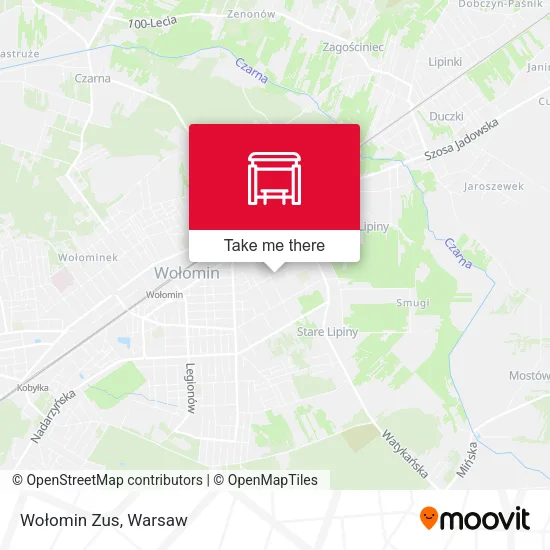Карта Wołomin Zus