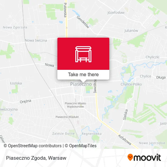 Карта Piaseczno Zgoda