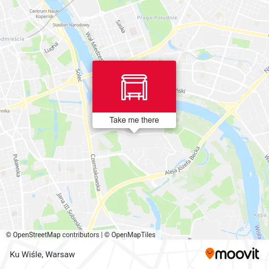 Карта Ku Wiśle