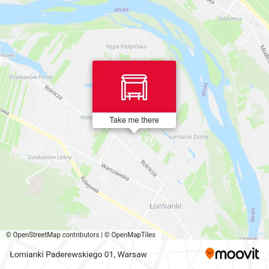 Карта Łomianki Paderewskiego 01