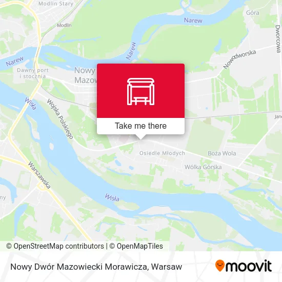 Карта Nowy Dwór Mazowiecki Morawicza