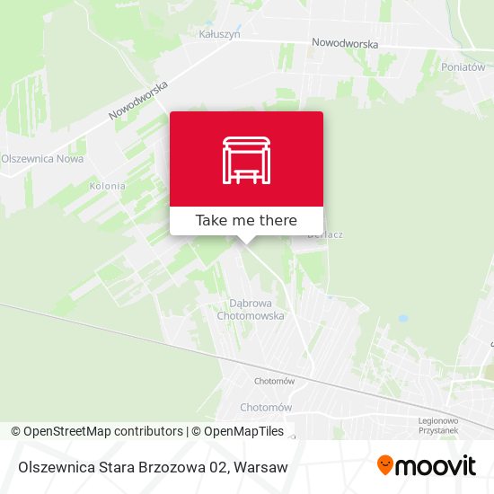 Chotomów Brzozowa map