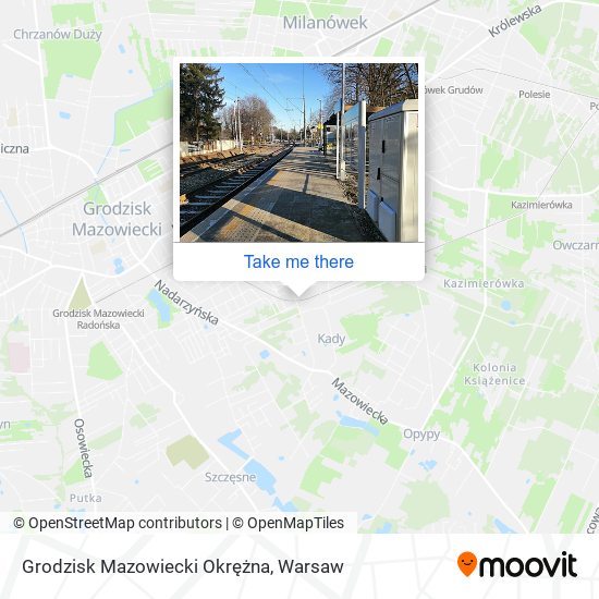 Карта Grodzisk Mazowiecki Okrężna