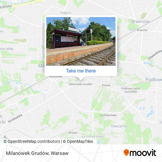 Карта Milanówek Grudów