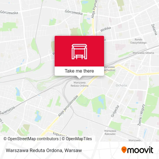 Карта Warszawa Reduta Ordona