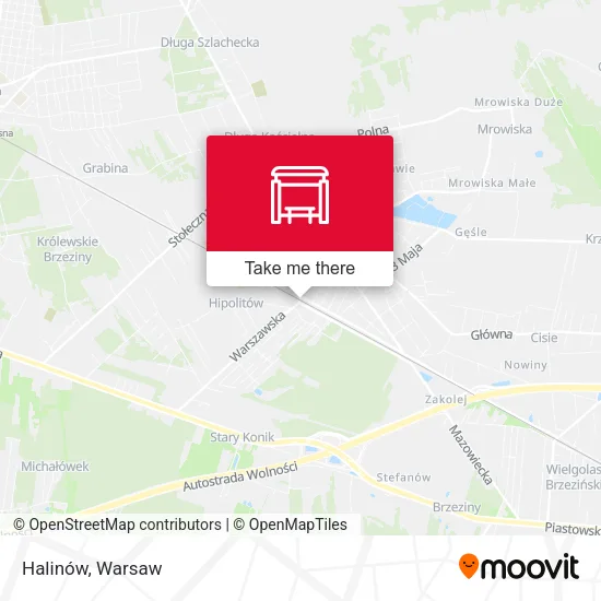 Карта Halinów