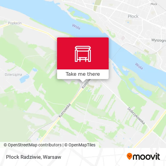 Płock Radziwie map