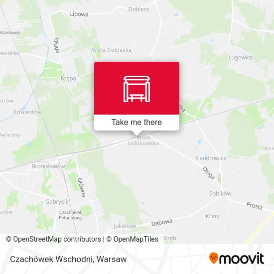 Карта Czachówek Wschodni