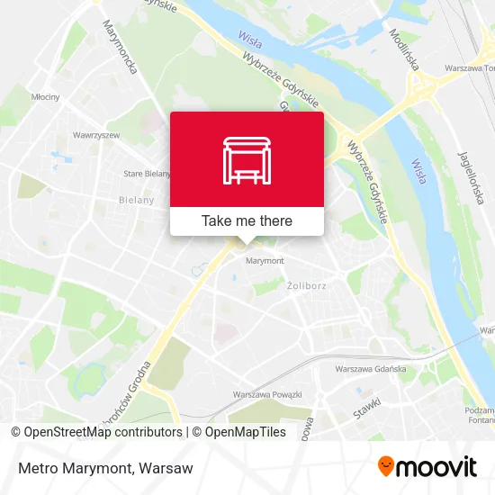 Карта Metro Marymont