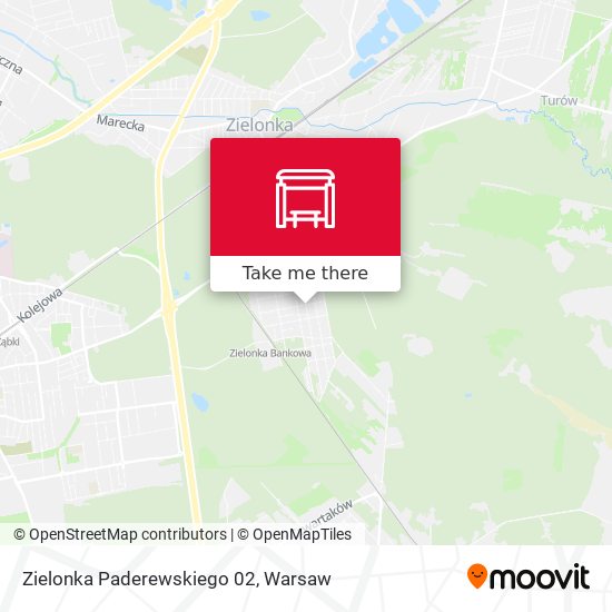 Zielonka Paderewskiego map