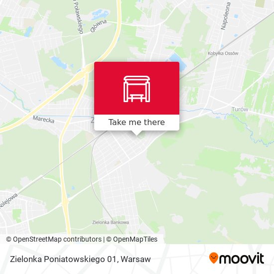 Zielonka Poniatowskiego map