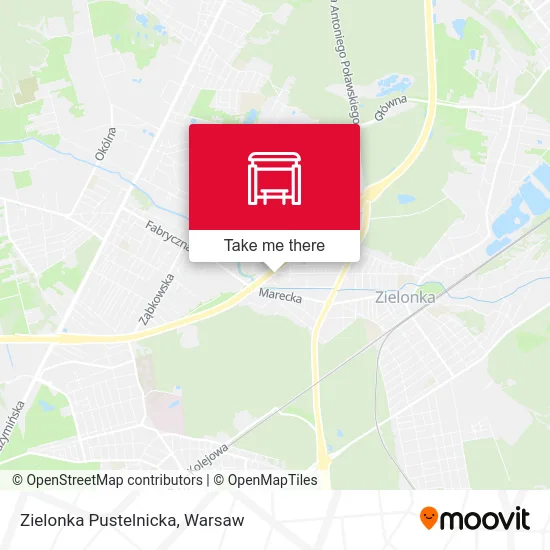 Карта Zielonka Pustelnicka