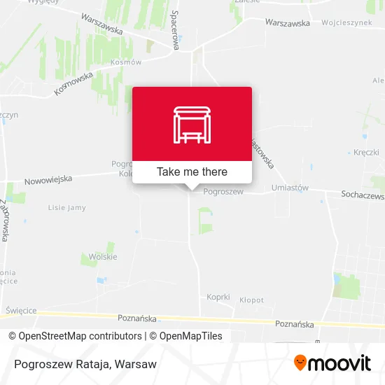 Pogroszew Rataja map