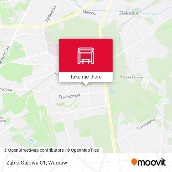 Ząbki Gajowa 01 map