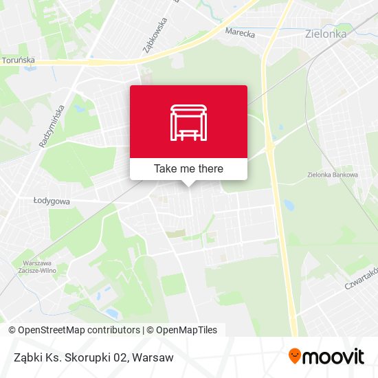 Ząbki Ks. Skorupki 02 map