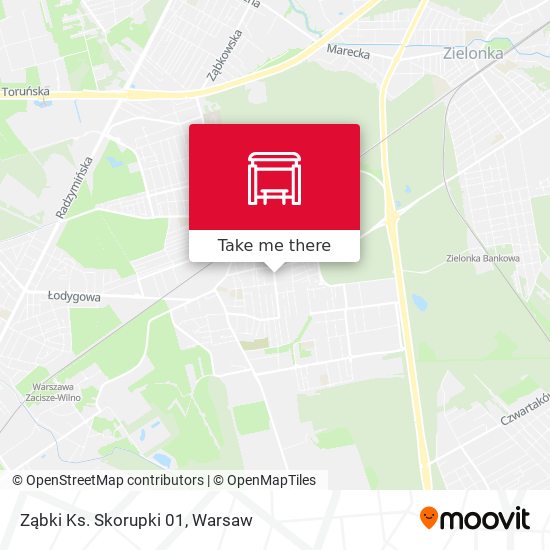 Ząbki Ks. Skorupki 01 map