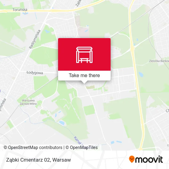 Карта Ząbki Cmentarz 02