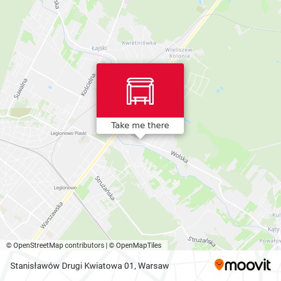 Stanisławów Drugi Kwiatowa 01 map