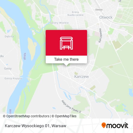 Karczew Wysockiego map