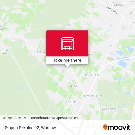 Słupno Szkolna 02 map