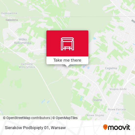 Карта Sieraków Podbipięty 01