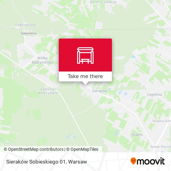 Карта Sieraków Sobieskiego 01