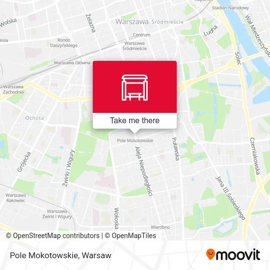Карта Pole Mokotowskie