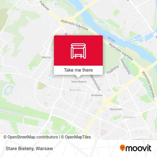 Карта Stare Bielany