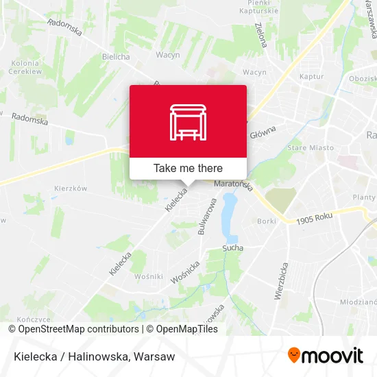 Карта Kielecka / Halinowska